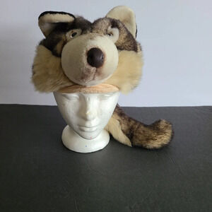 Jaag plush fur wolf hat men's  one size